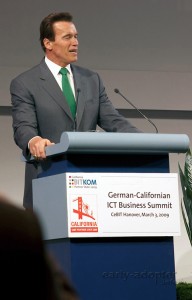 Schwarzenegger auf der CeBIT (2)