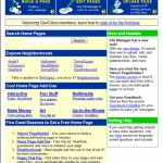 GeoCities Homepage im Jahr 1999
