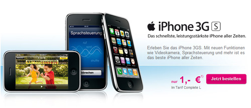 iPhone 3GS bei T-Mobile