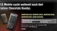 LG Chocolate Gewinnspiel