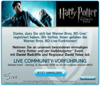 Harry Potter und der Halbblutprinz Live-Screening