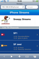 iPhone Snoopy Streams