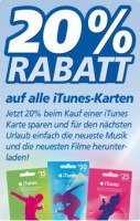 20% Rabatt auf iTunes Karten bei real