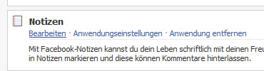 Facebook Notizen