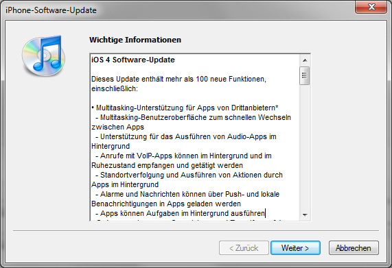 iOS 4 Software Update