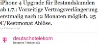 Telekom Upgrade Anytime für iPhone 4