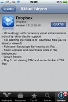 Dropbox 1.3 für iOS
