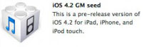 iOS 4.2 Golden Master