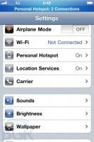 iOS 4.3 Personal Hotspot