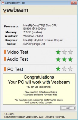 Veebeam Compatibility Desktop