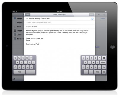 iOS 5: Geteilte Tastatur beim iPad