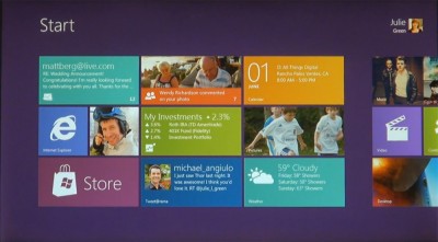 Windows 8 Startscreen