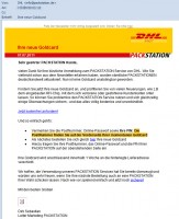 DHL-Packstation Phishing-Mail