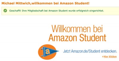 Amazon Student Studentenrabatte