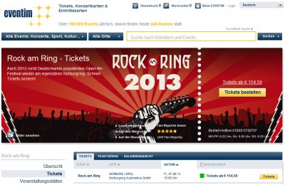 Rock am Ring Tickets bei Eventim