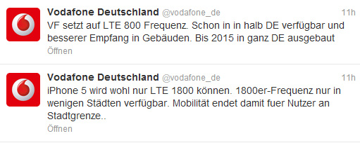 Vodafone bei Twitter