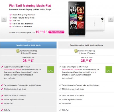 Telekom Special Complete Mobil Music