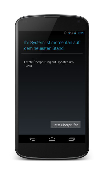 Nexus 4: Kein Update vorhanden