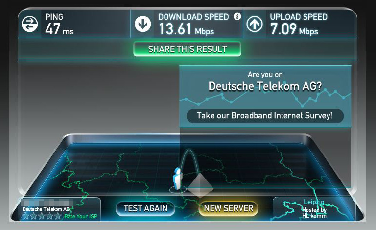 Speedtest: Bisher genutzter WLAN-Stick zu Router