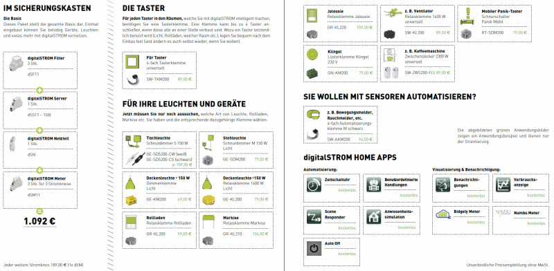 digitalSTROM Preisübersicht