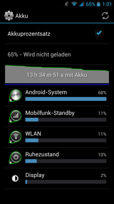 Wiko Darkfull Akkulaufzeit