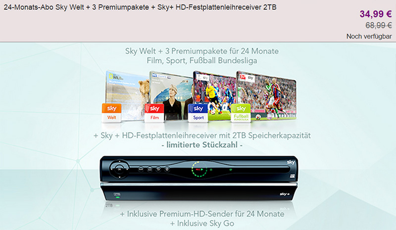 Sky Komplett bei vente-privee